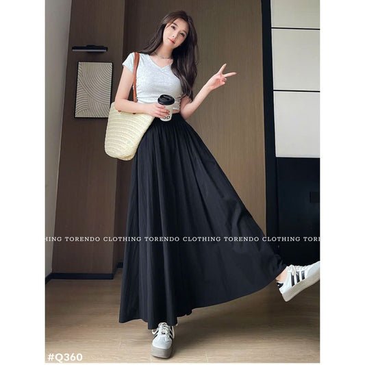 スカート風ワイドパンツ レディース ハイウエスト ロングパンツ 美脚 脚長見え 体型カバー ゆったり 涼感 夏 カジュアル