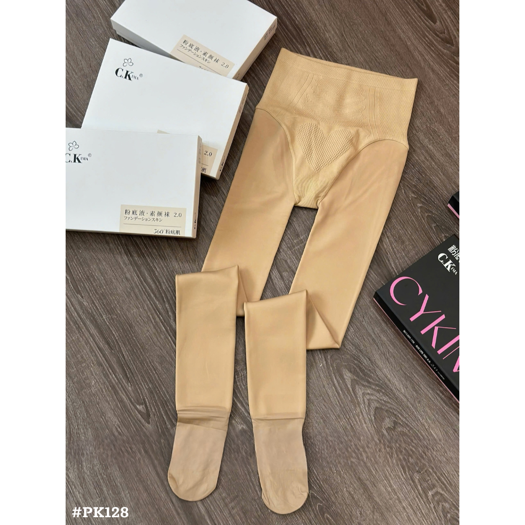 レディース 裏起毛フェイクタイツ 透け感 美脚 厚手 防寒 秋冬 ハイウエスト ストッキング