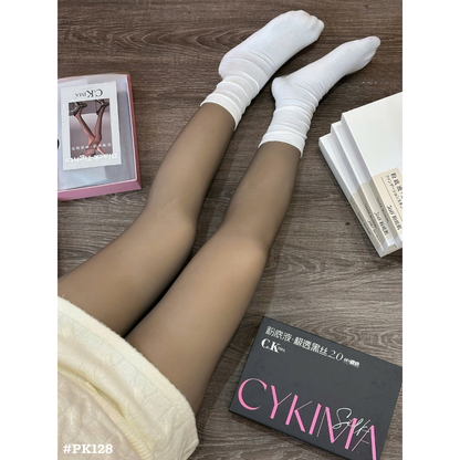 レディース 裏起毛フェイクタイツ 透け感 美脚 厚手 防寒 秋冬 ハイウエスト ストッキング