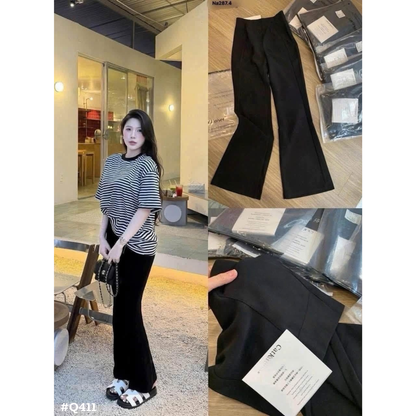 レディース フレアパンツ ハイウエスト 美脚 ストレッチ ブーツカットパンツ