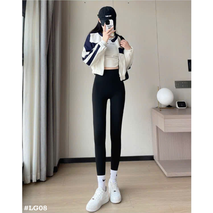 レディース 裏起毛 レギンス ハイウエスト 美脚 ストレッチ 防寒 あったか 秋冬パンツ