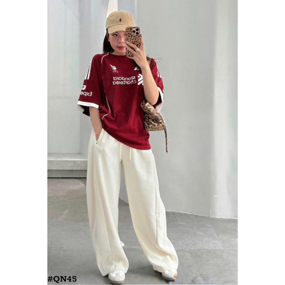 レディース スウェットパンツ ワイドパンツ ゆったり ストレート ロング丈 韓国ファッション
