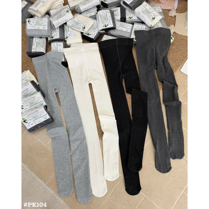 レディース 厚手タイツ 秋冬 あったか ニットタイツ ハイウエスト 美脚 防寒 無地 伸縮性 韓国ファッション