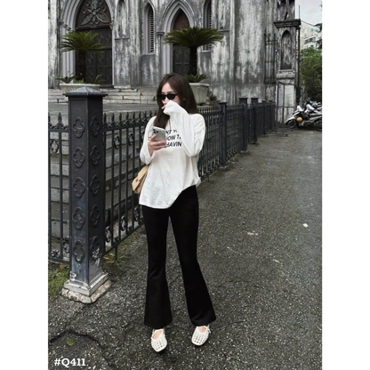 レディース フレアパンツ ハイウエスト 美脚 ストレッチ ブーツカットパンツ