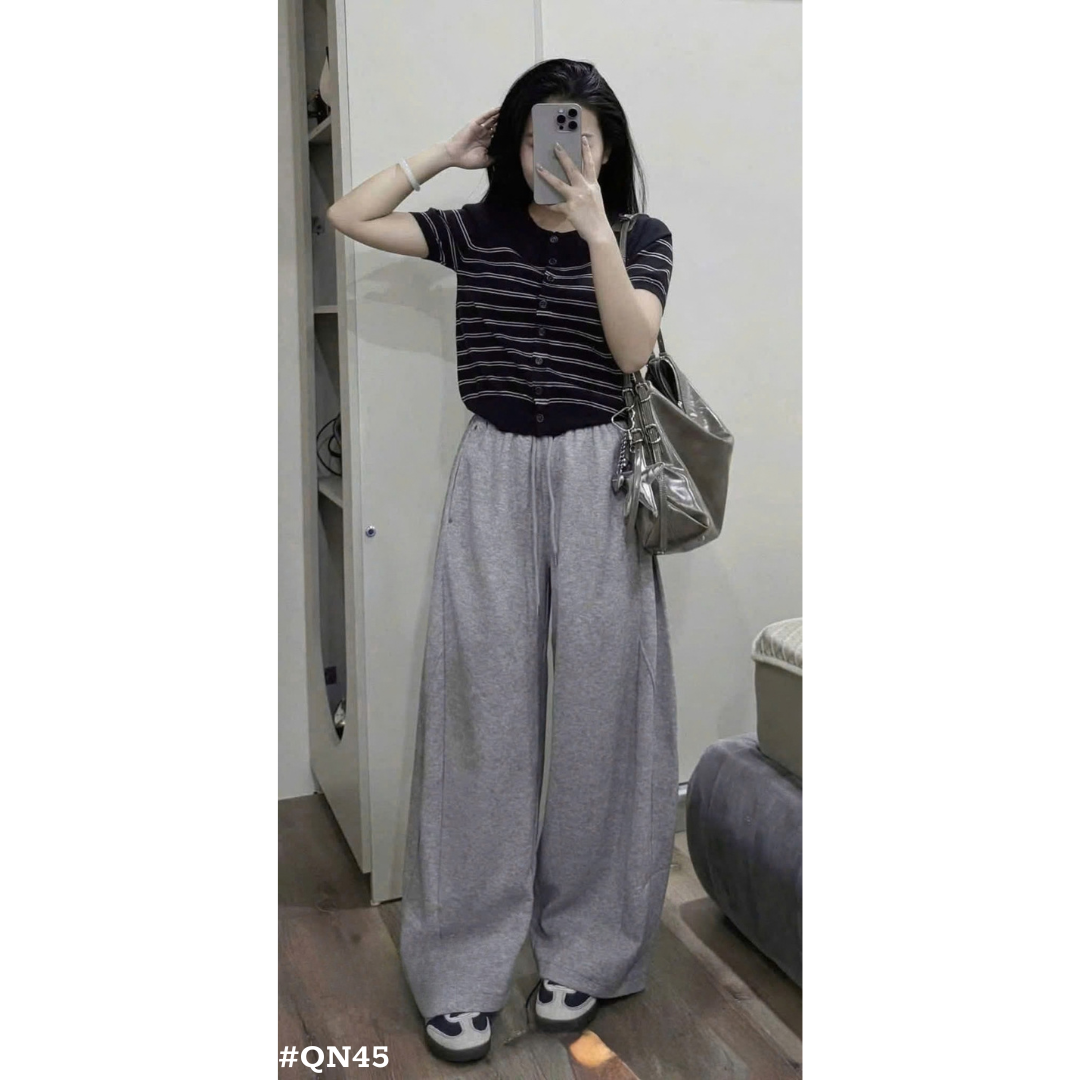 レディース スウェットパンツ ワイドパンツ ゆったり ストレート ロング丈 韓国ファッション