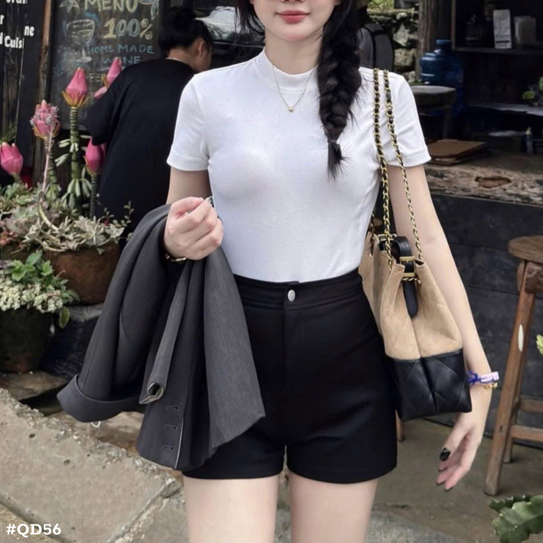 レディース ハイウエスト ショートパンツ 美脚 シンプル 韓国風 きれいめ