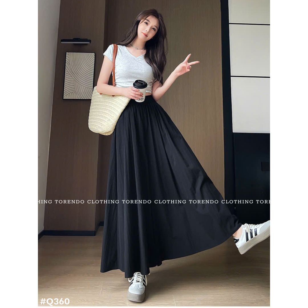 スカート風ワイドパンツ レディース ハイウエスト ロングパンツ 美脚 脚長見え 体型カバー ゆったり 涼感 夏 カジュアル