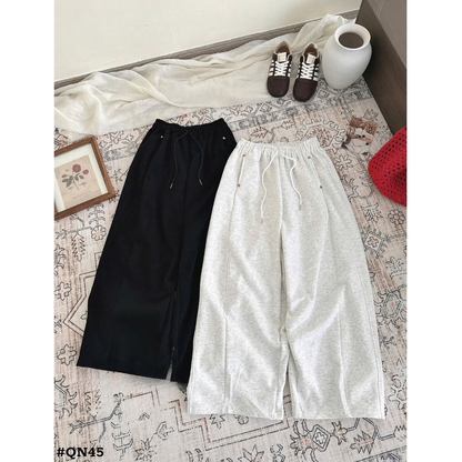 レディース スウェットパンツ ワイドパンツ ゆったり ストレート ロング丈 韓国ファッション
