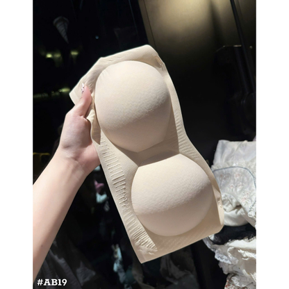 ストラップレスブラ ノンワイヤー チューブトップブラ カップ付き